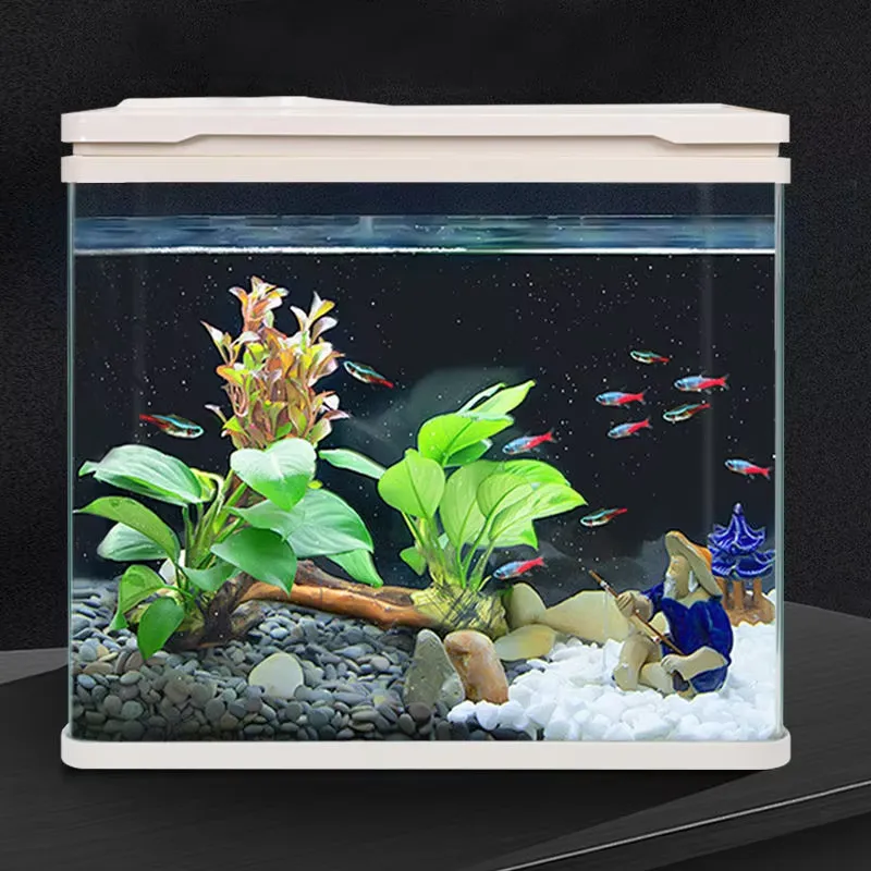 Aquarium Fish Glass - Relaxlines - Aquário de Mesa Multifuncional