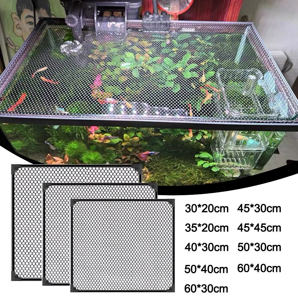 Aquarium Fish Net - Tampa magnética durável para tanque de