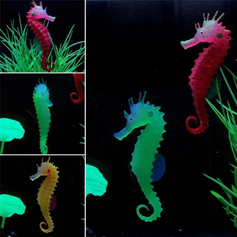 Aquarium Fish Discus - Aquário artificial cavalo marinho hipocampo ornamento