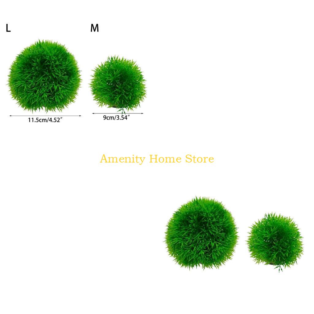 Aquarium Fish Beautiful - F26C Marimo Artificial Verde para Aqua-Terrários