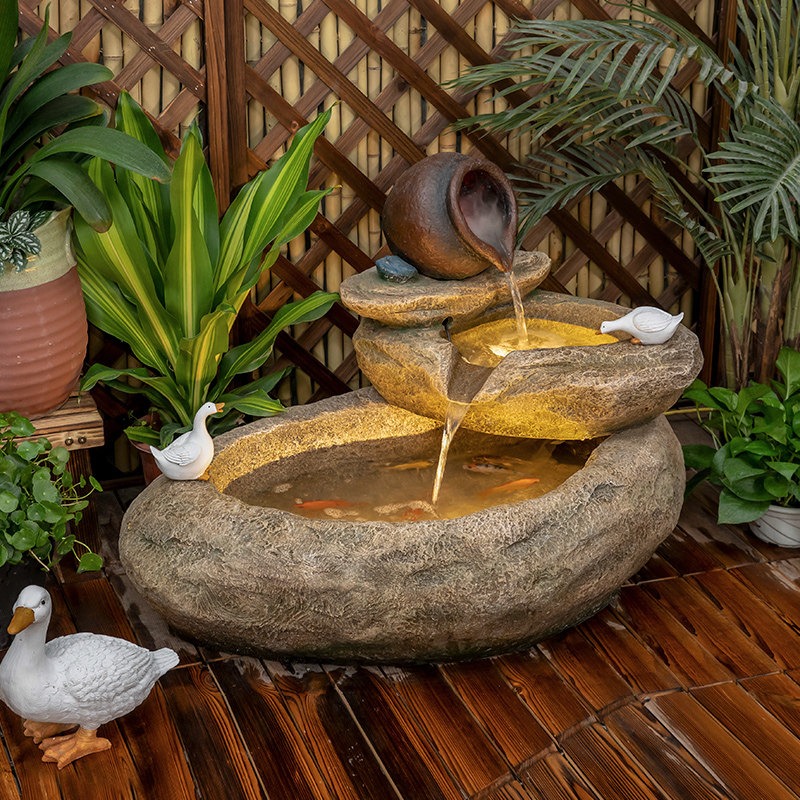 Fonte de Água para Varanda Ext - Aquarium Fish Pond avaliação e preço