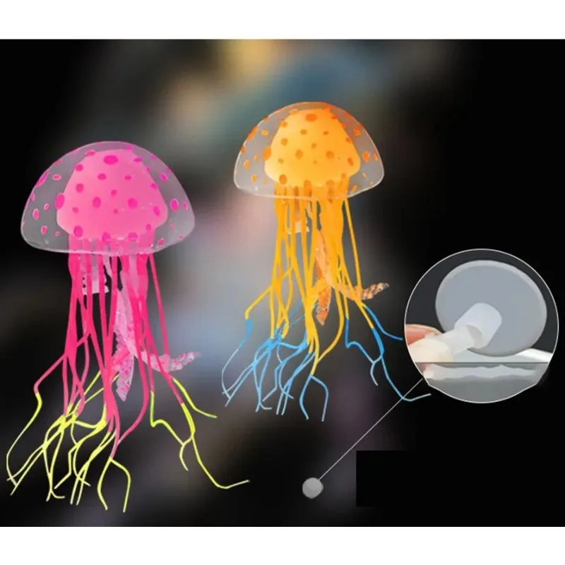 Artificial água-viva luminosa  - Aquarium Fish Discus avaliação e preço