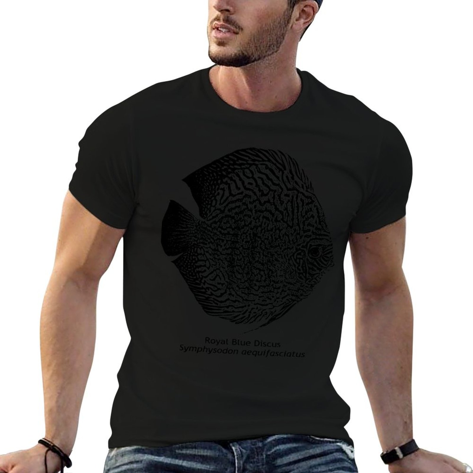 Royal Blue Discus - Camiseta d - Aquarium Fish Discus avaliação e preço