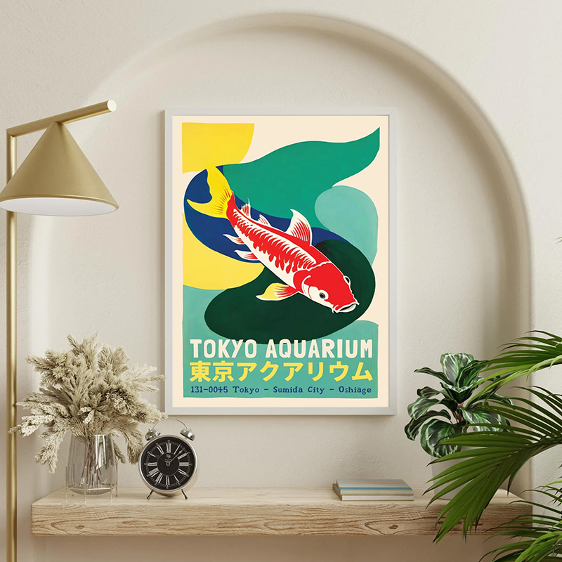 Japão estético peixe cartaz tó - Aquarium Fish Japan avaliação e preço