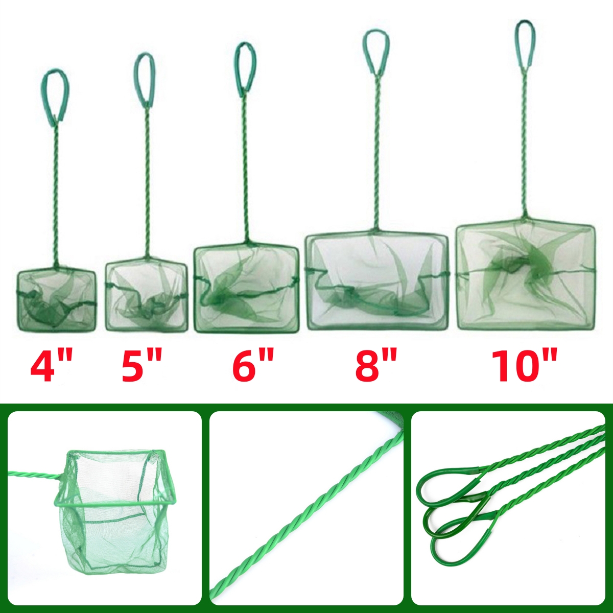 3 ~ 10 Polegada portátil náilo - Aquarium Fish Net avaliação e preço
