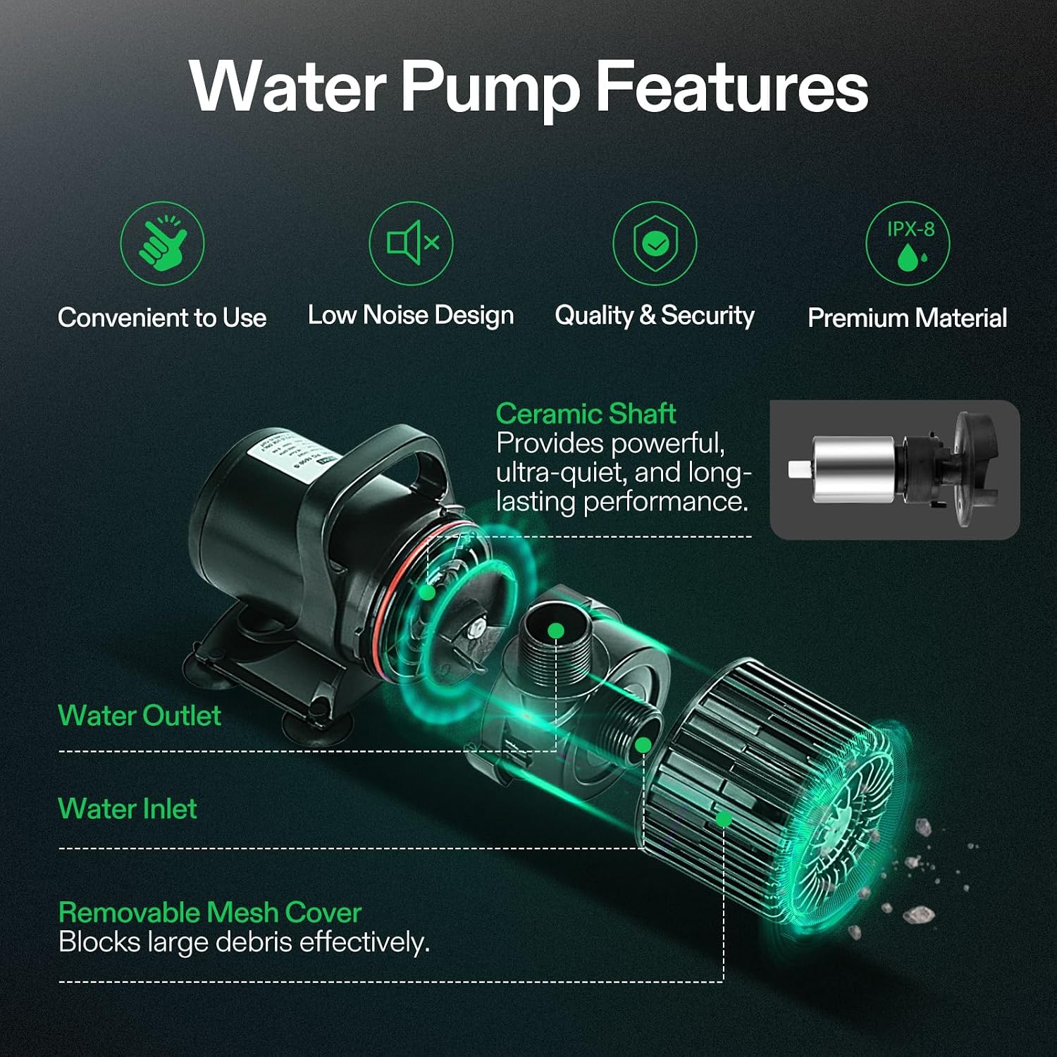 Bomba Subaquática de 1600GPH p - Aquarium Fish Pond avaliação e preço
